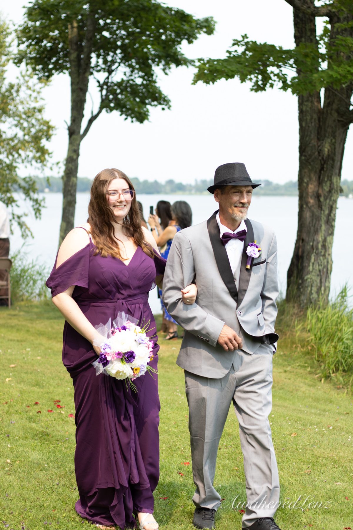 A lakeside wedding ceremony, frame 13 of 33