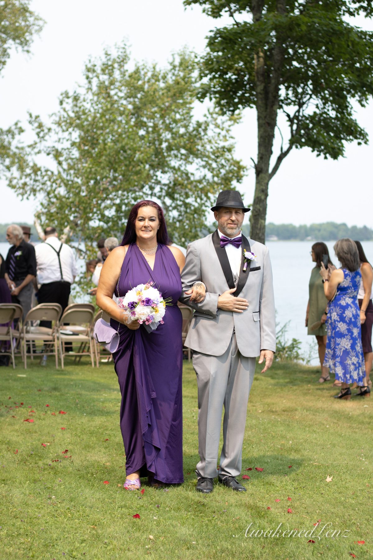 A lakeside wedding ceremony, frame 14 of 33