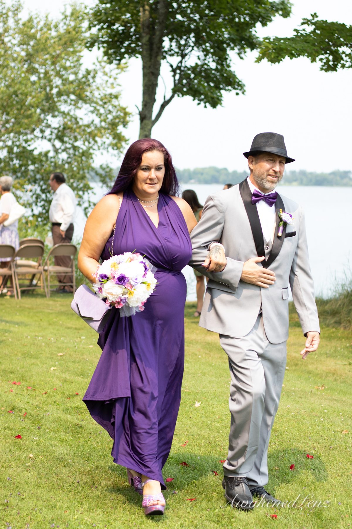 A lakeside wedding ceremony, frame 15 of 33
