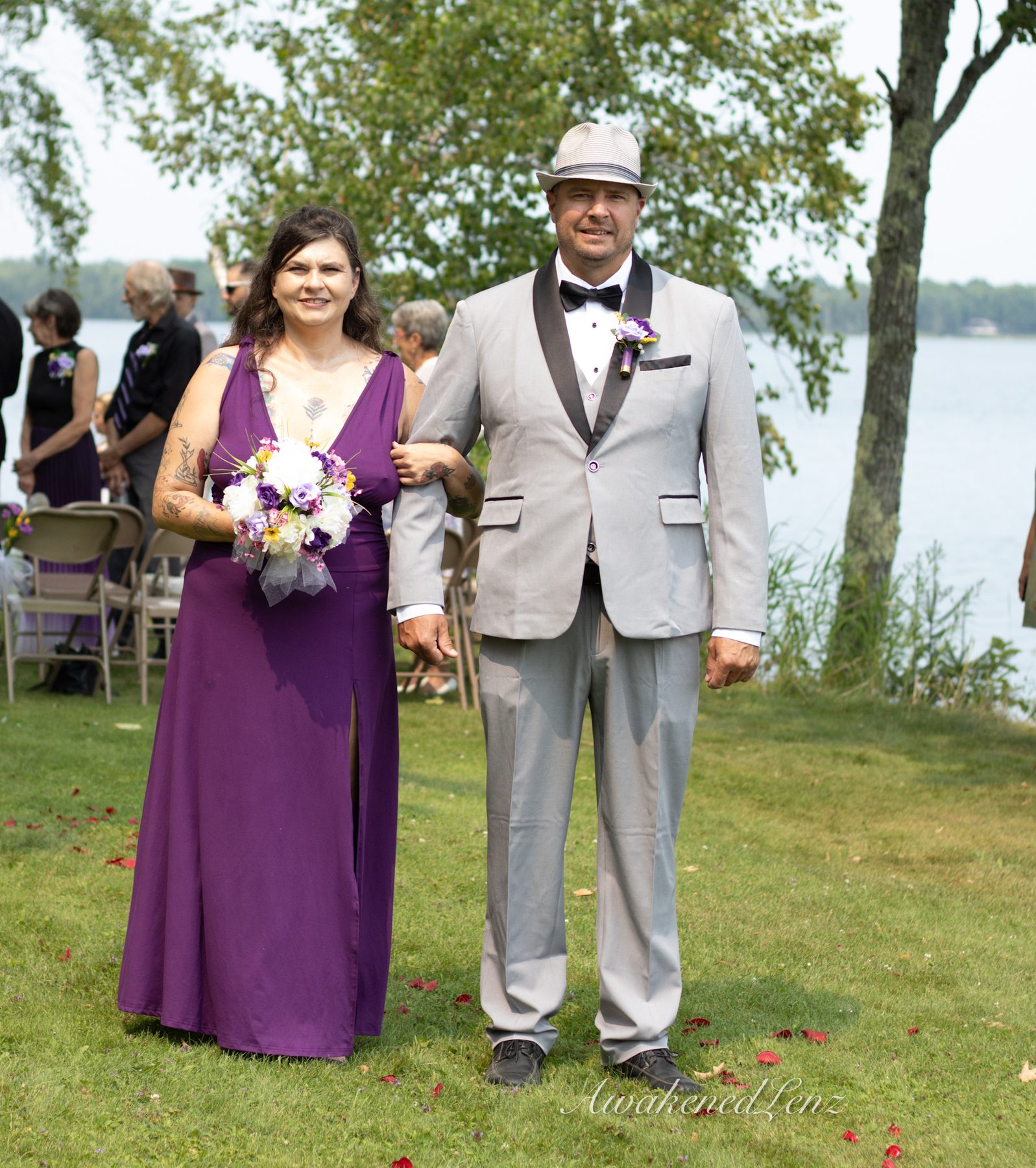 A lakeside wedding ceremony, frame 16 of 33