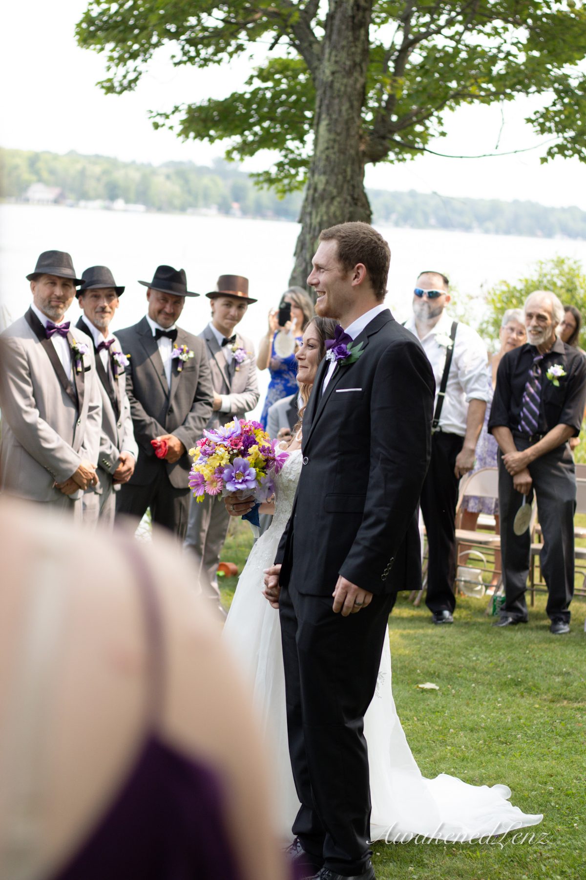 A lakeside wedding ceremony, frame 24 of 33