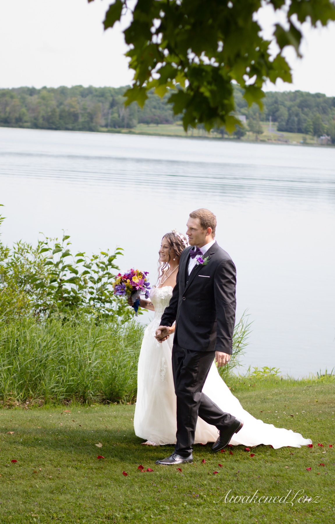 A lakeside wedding ceremony, frame 25 of 33