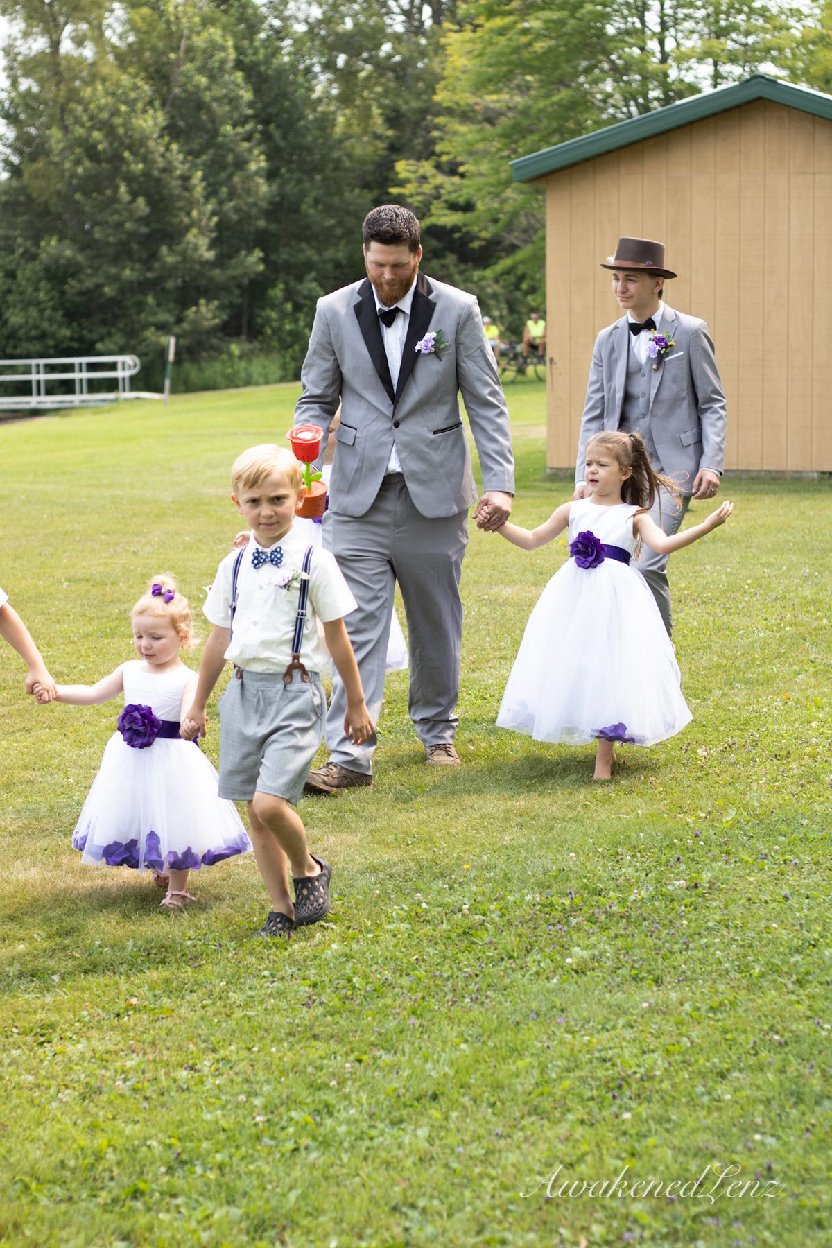 A lakeside wedding ceremony, frame 26 of 33