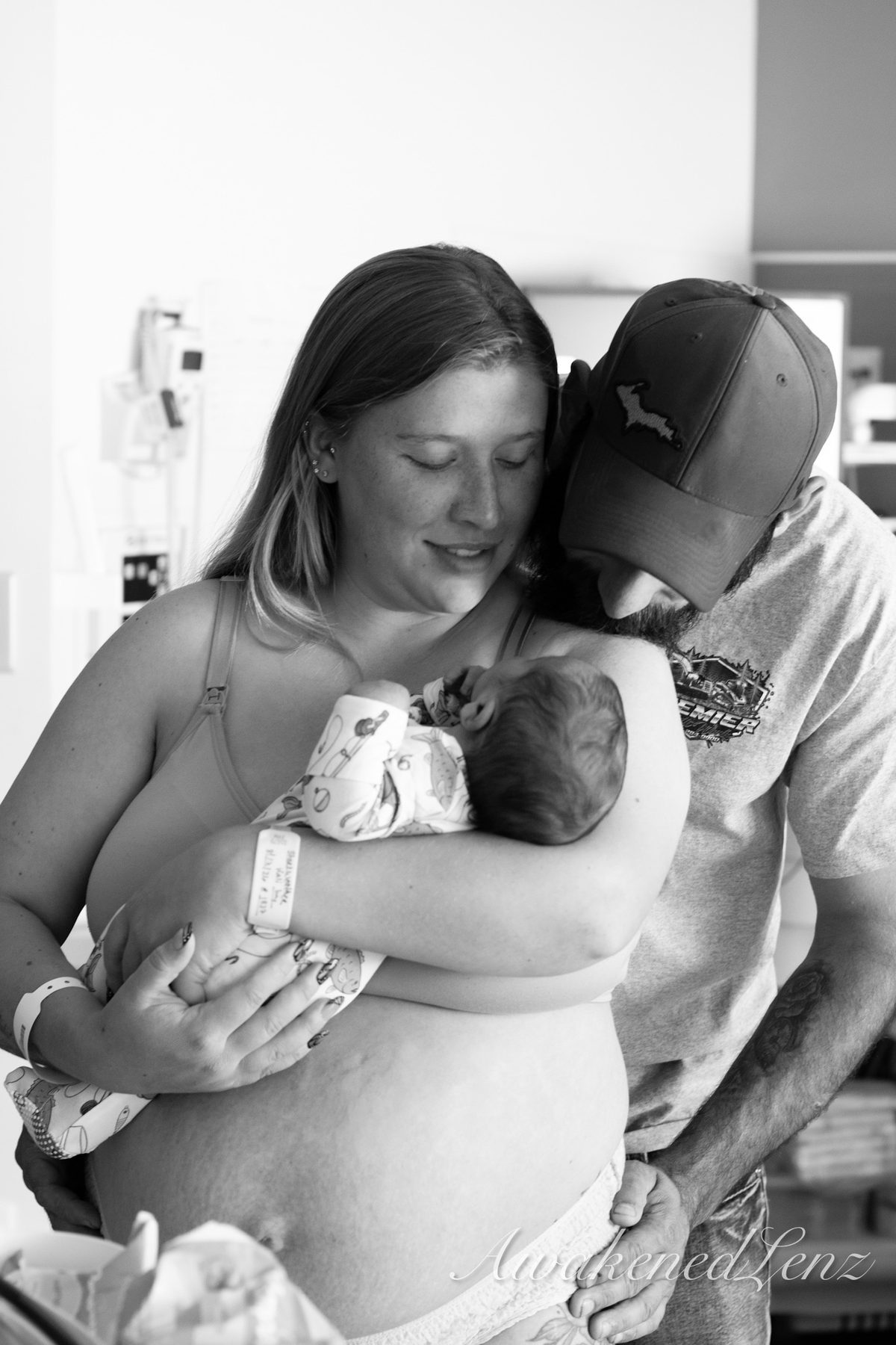 A newborn in the first days after birth, frame 2 of 72
