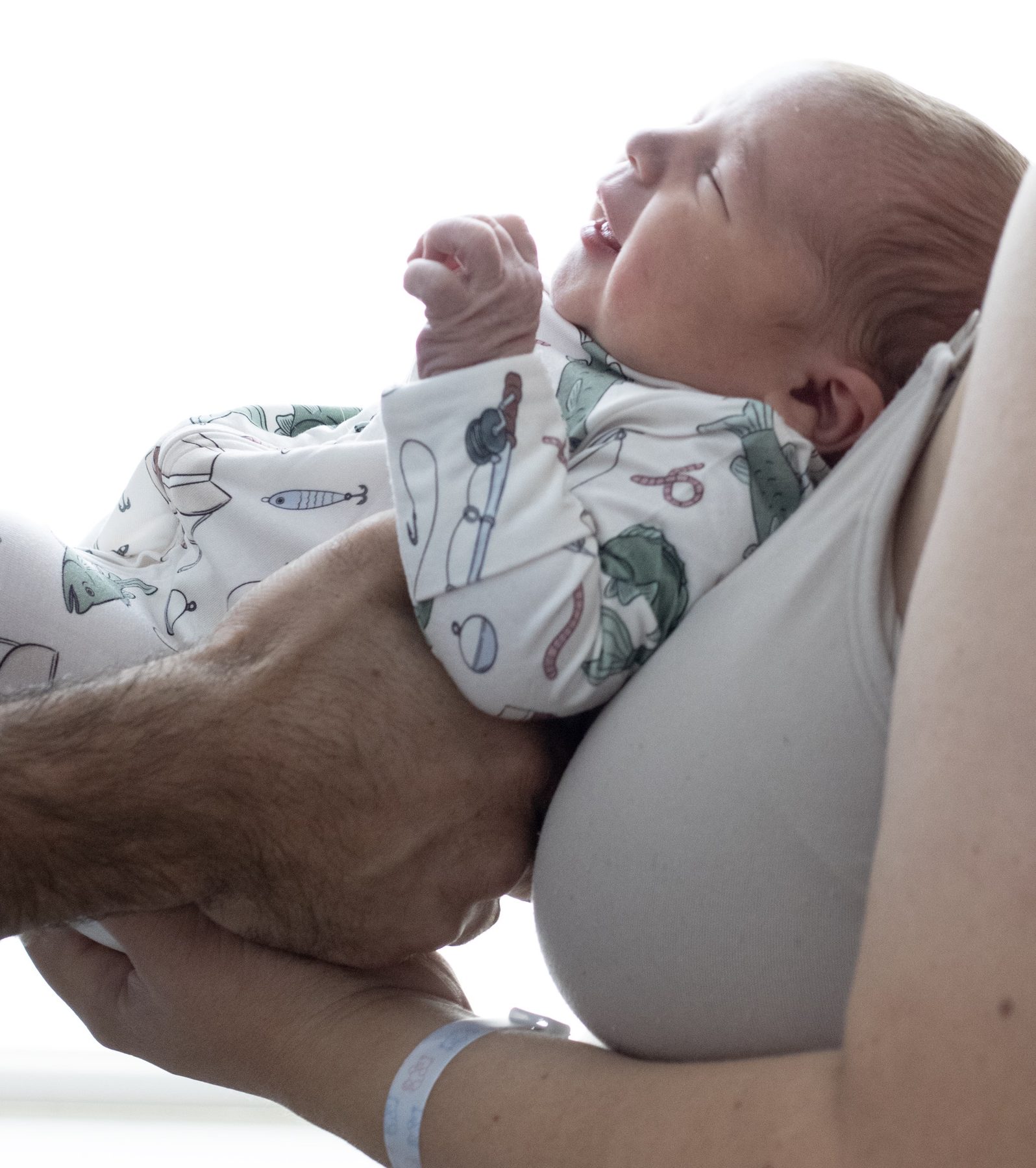 A newborn in the first days after birth, frame 3 of 72
