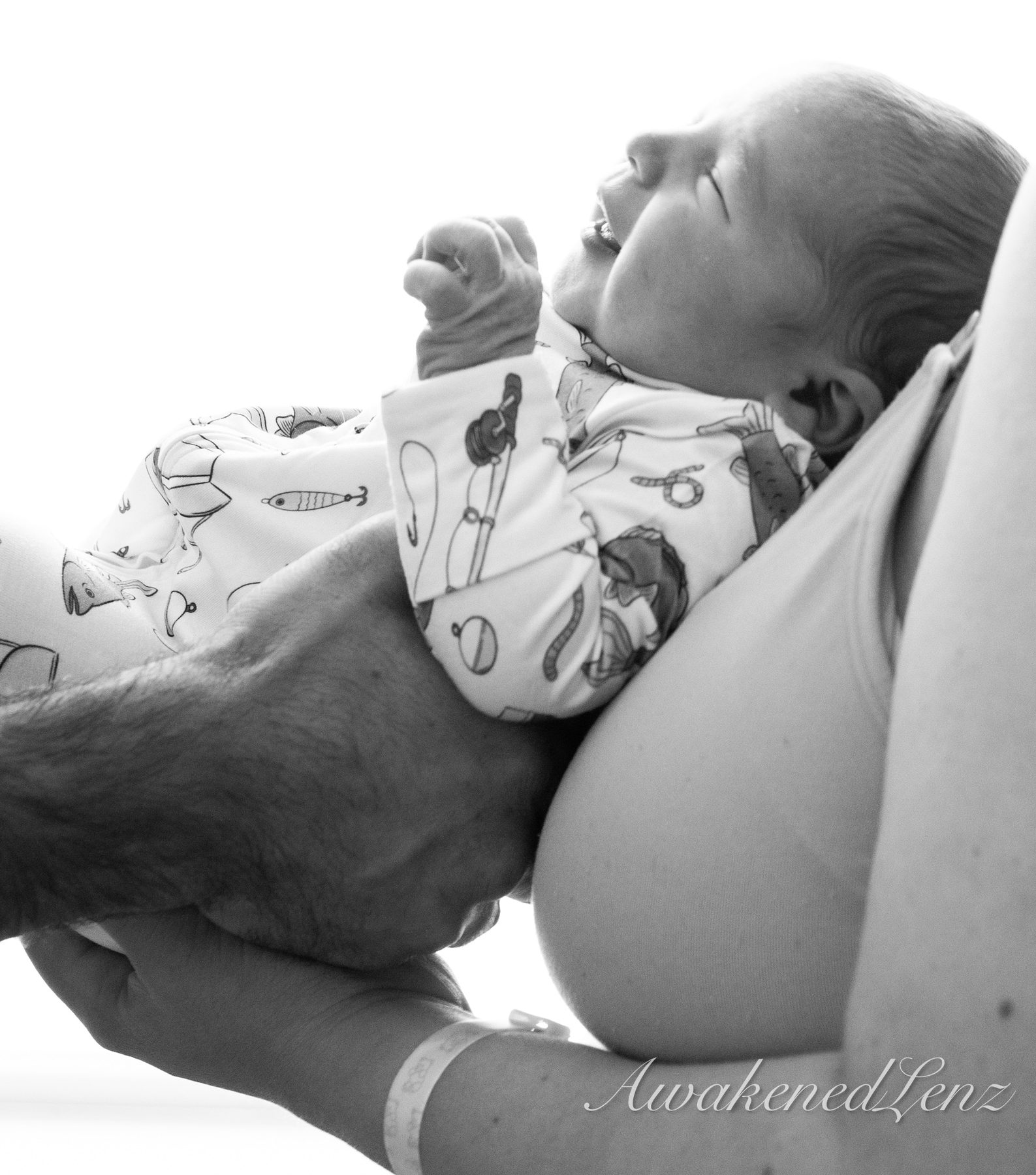A newborn in the first days after birth, frame 4 of 72