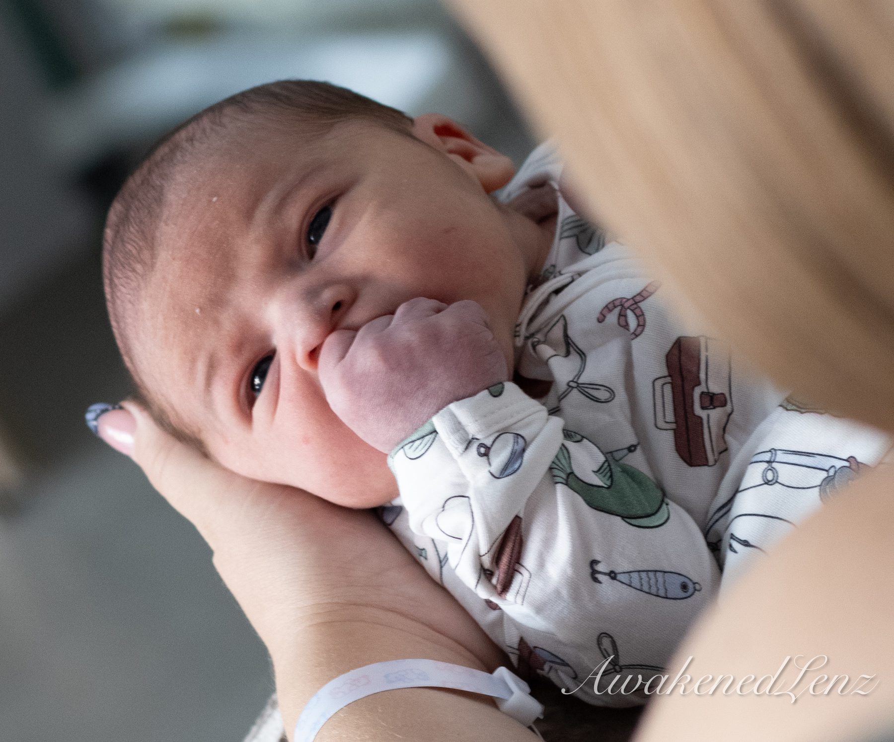 A newborn in the first days after birth, frame 5 of 72
