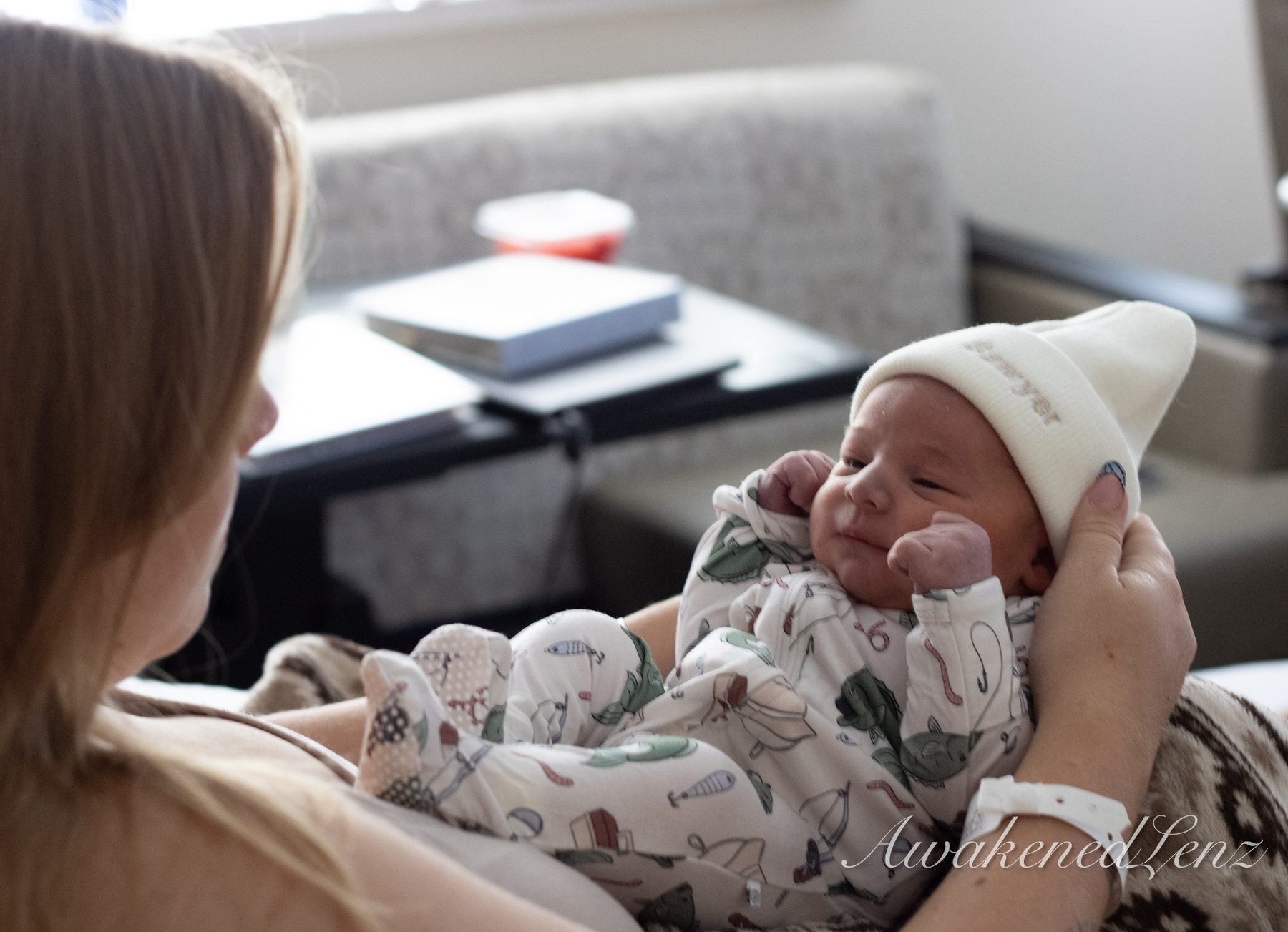 A newborn in the first days after birth, frame 18 of 72