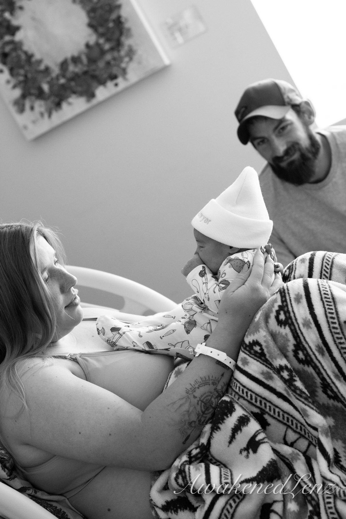 A newborn in the first days after birth, frame 19 of 72