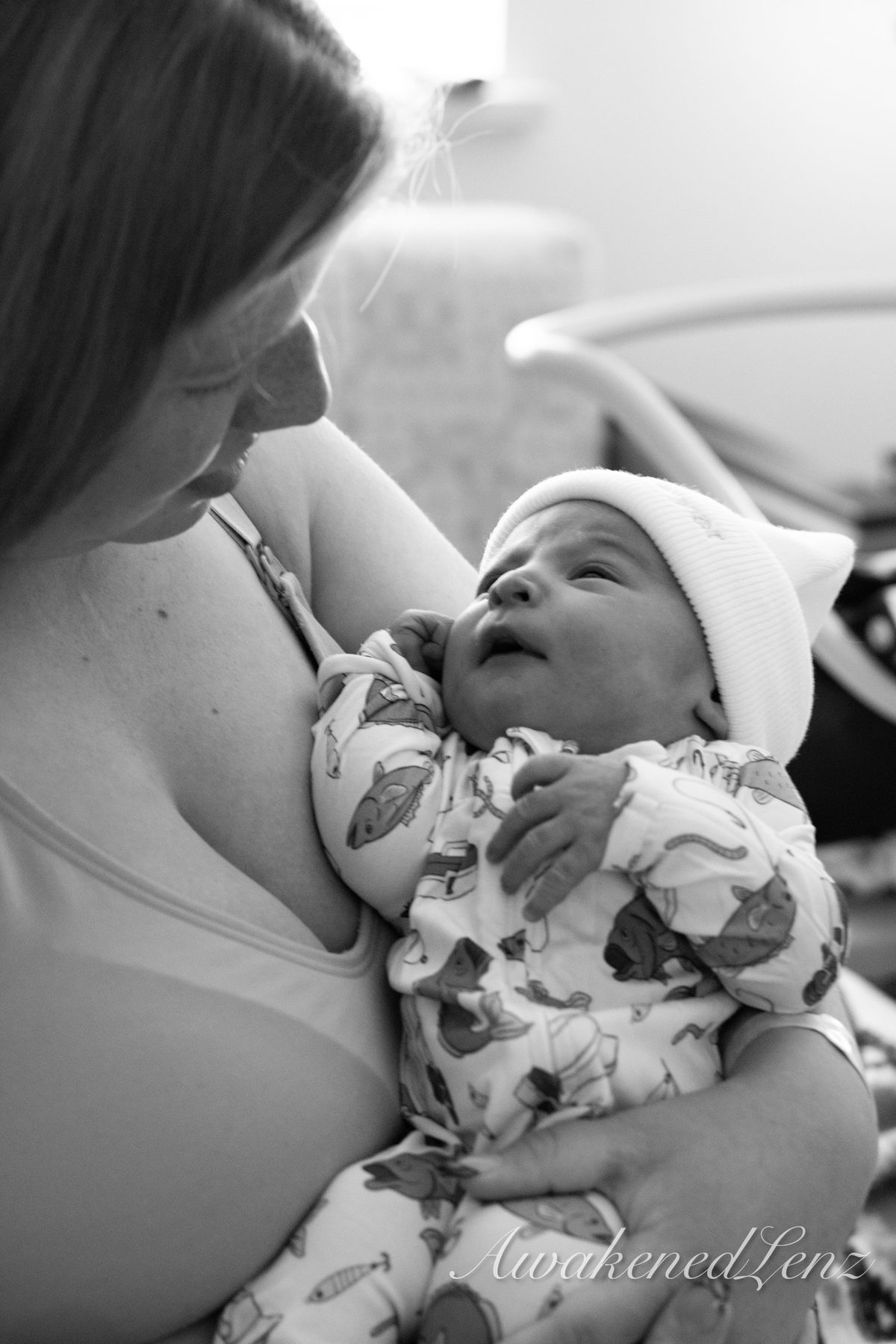 A newborn in the first days after birth, frame 28 of 72