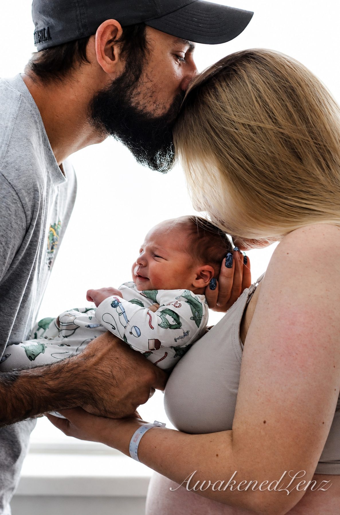 A newborn in the first days after birth, frame 33 of 72