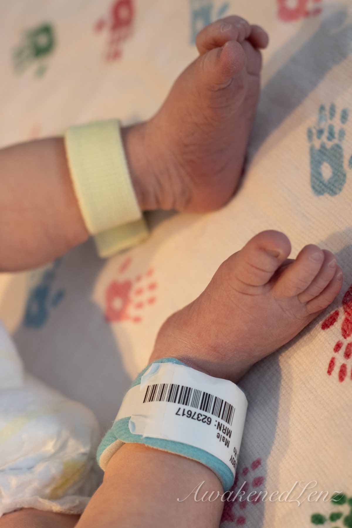 A newborn in the first days after birth, frame 39 of 72