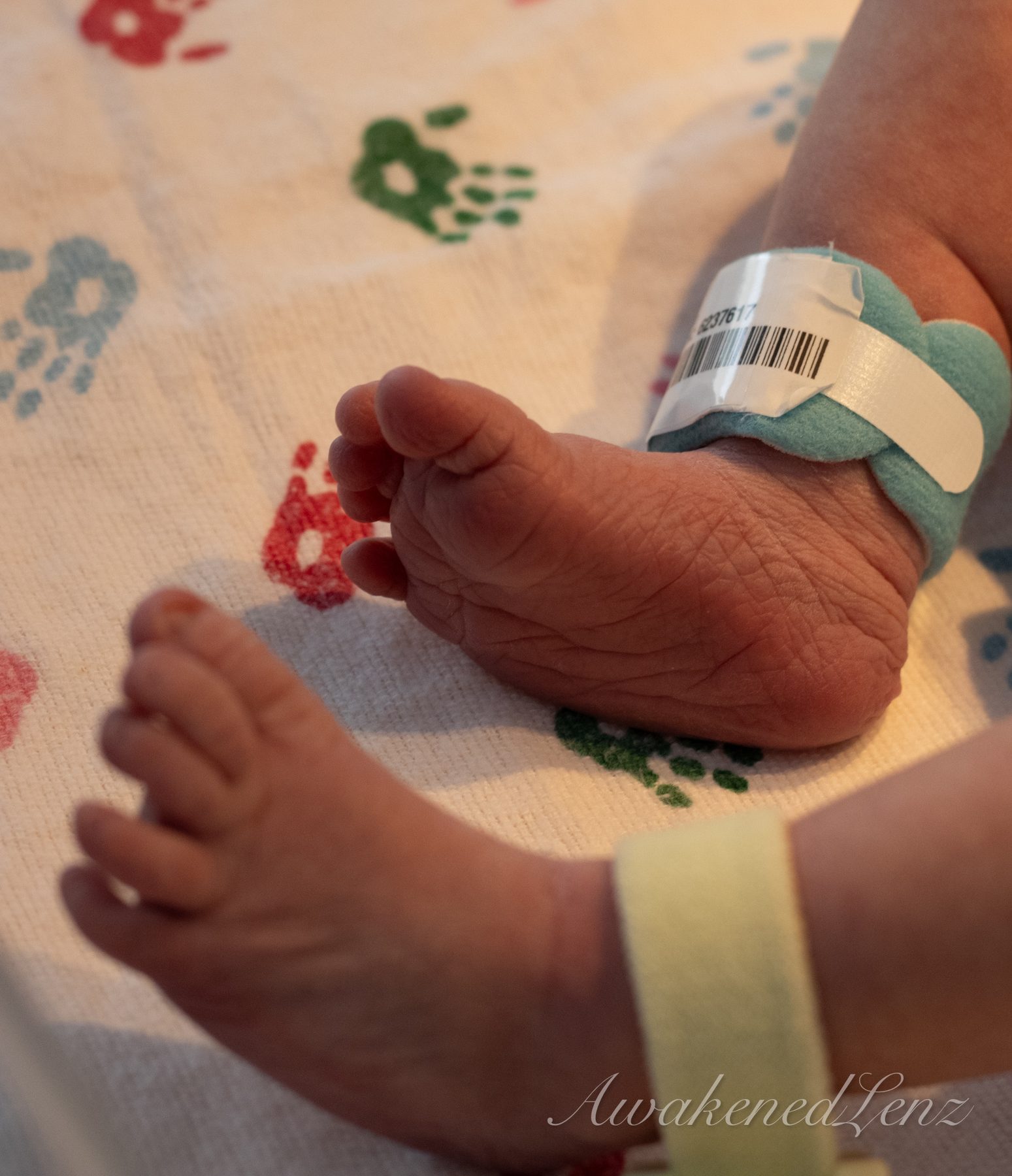 A newborn in the first days after birth, frame 43 of 72