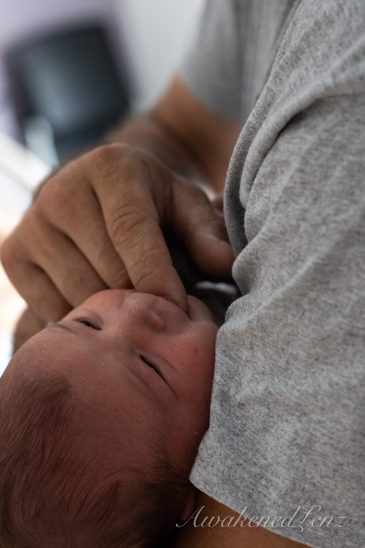 A newborn in the first days after birth, frame 44 of 72