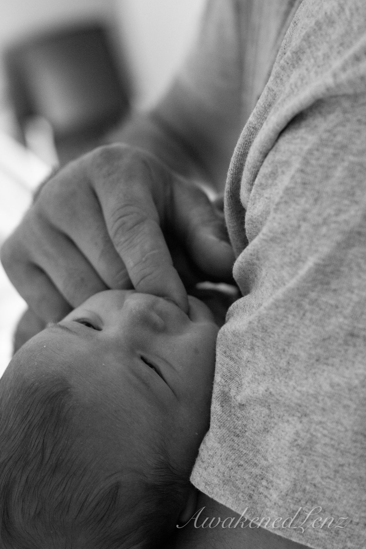 A newborn in the first days after birth, frame 45 of 72