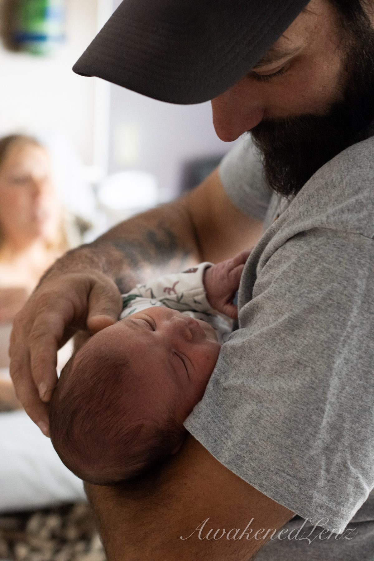A newborn in the first days after birth, frame 46 of 72