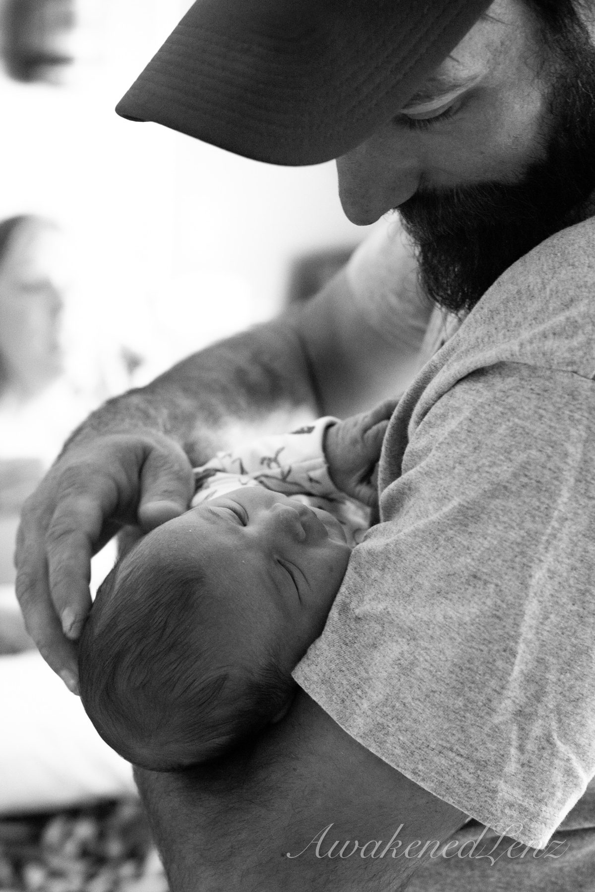 A newborn in the first days after birth, frame 47 of 72