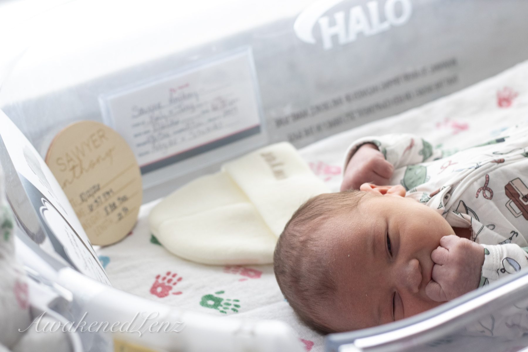 A newborn in the first days after birth, frame 48 of 72
