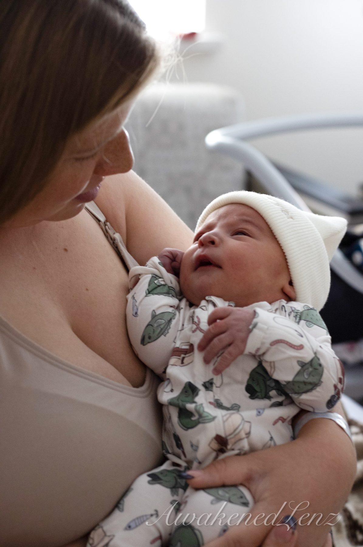 A newborn in the first days after birth, frame 52 of 72
