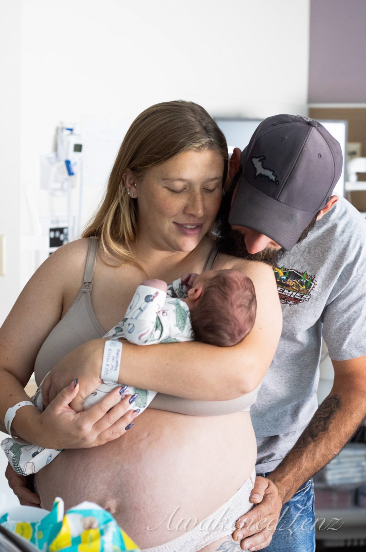 A newborn in the first days after birth, frame 53 of 72