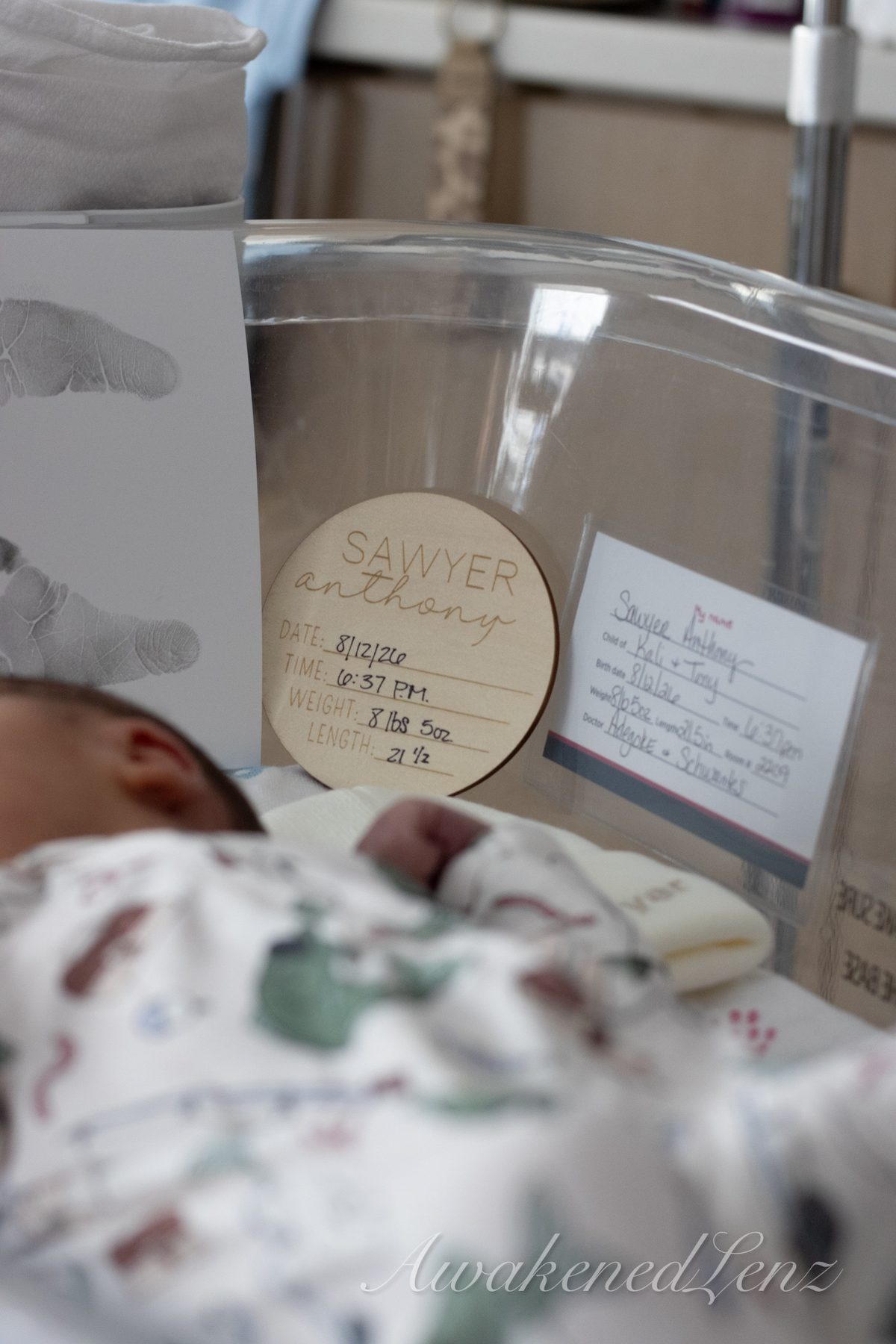 A newborn in the first days after birth, frame 57 of 72