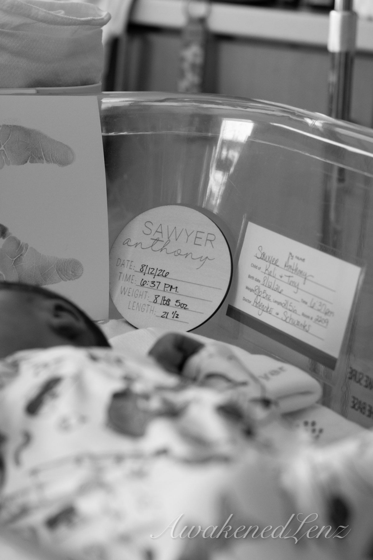 A newborn in the first days after birth, frame 58 of 72