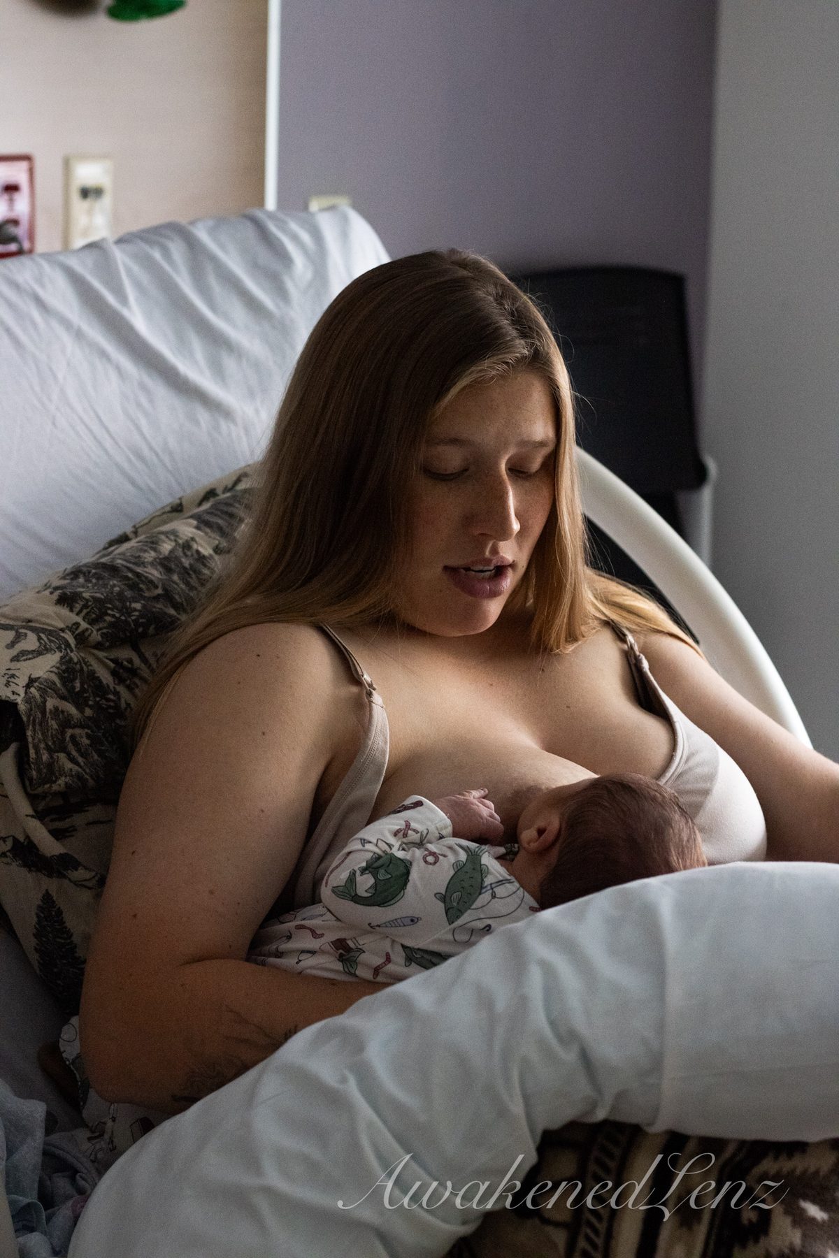 A newborn in the first days after birth, frame 60 of 72