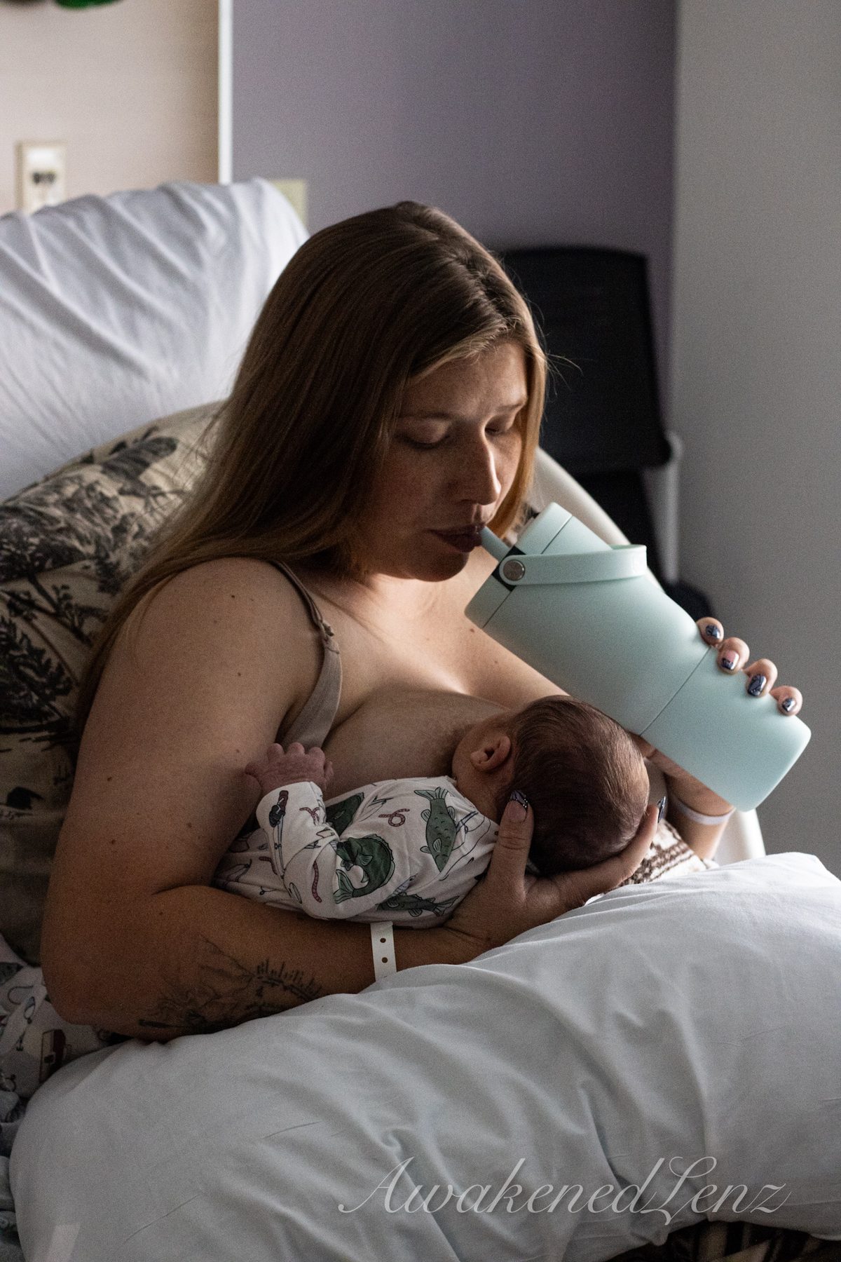 A newborn in the first days after birth, frame 61 of 72