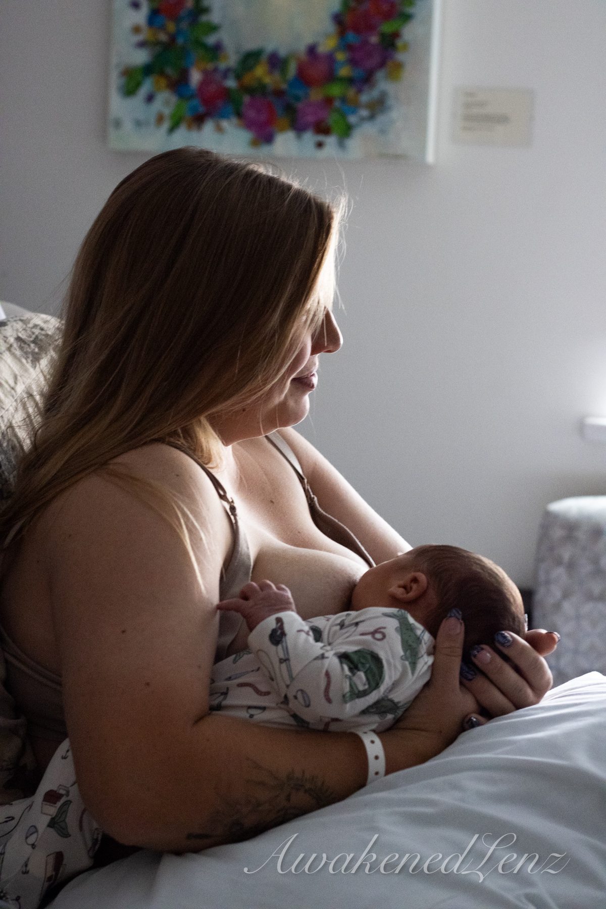 A newborn in the first days after birth, frame 62 of 72