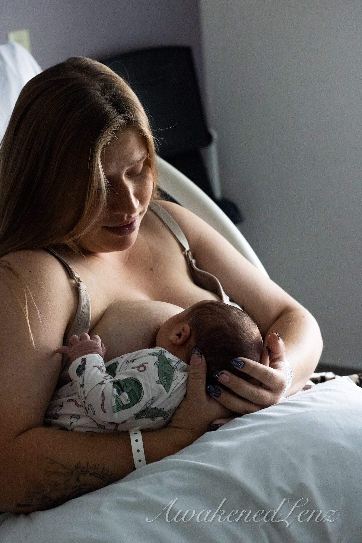 A newborn in the first days after birth, frame 64 of 72