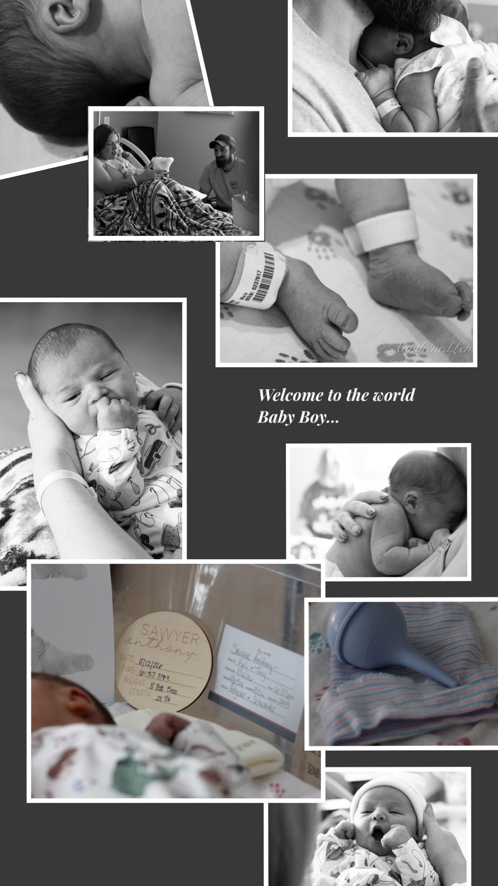 A newborn in the first days after birth, frame 65 of 72