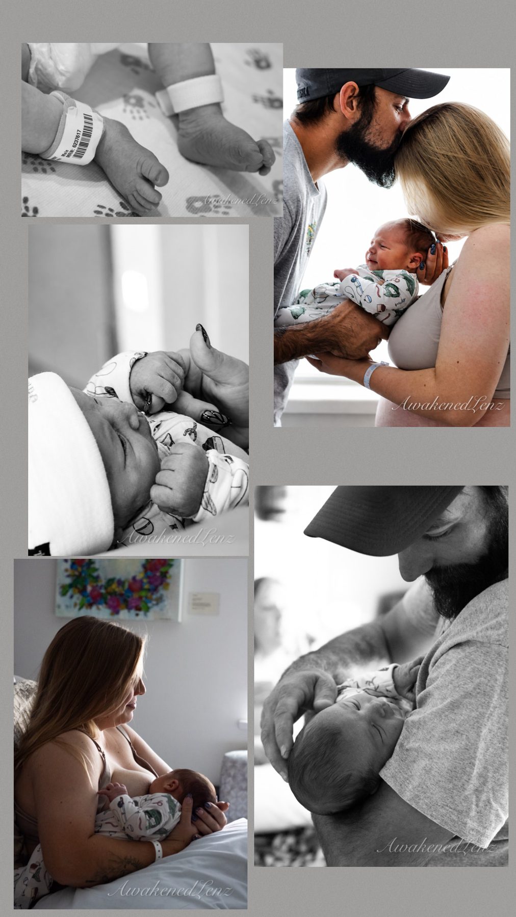 A newborn in the first days after birth, frame 70 of 72